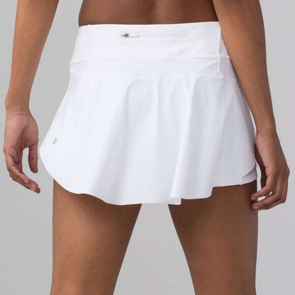 Lululemon Quick Pace Skirt (13") White - Picture 7 of 7